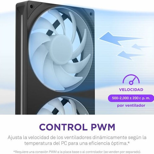 NZXT F280 RGB Core Case Fan με Σύνδεση 4-Pin PWM / 4-pin NZXT RGB