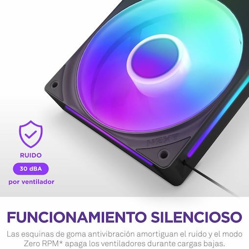 NZXT F360 RGB Core Case Fan με Σύνδεση 4-Pin PWM / 4-pin NZXT RGB