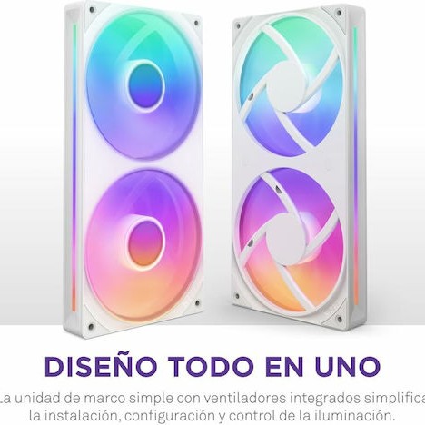 NZXT RF-U24HF-W1 Case Fan 240mm με ARGB Φωτισμό και Σύνδεση 4-Pin PWM / 4-pin NZXT RGB Λευκό