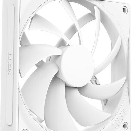 NZXT F120Q Case Fan με Λευκό Φωτισμό και Σύνδεση 4-Pin PWM Λευκό