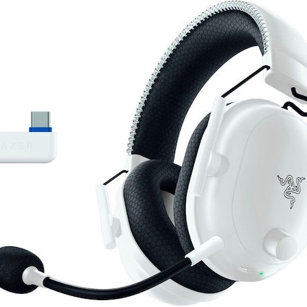 Razer BlackShark V2 Pro For PlayStation Ασύρματο Over Ear Gaming Headset με σύνδεση USB Λευκό