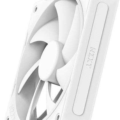NZXT F120P Case Fan με Λευκό Φωτισμό και Σύνδεση 4-Pin PWM Λευκό