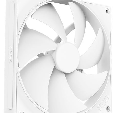 NZXT F140P Case Fan με Λευκό Φωτισμό και Σύνδεση 4-Pin PWM Λευκό