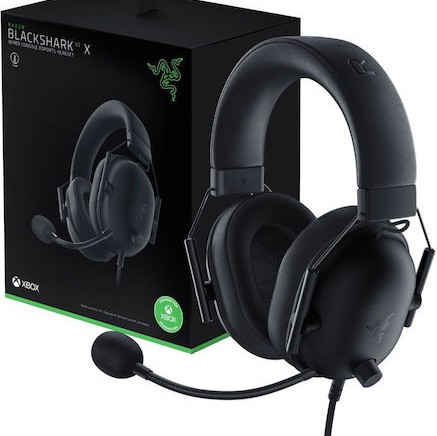Razer Blackshark V2 X for Xbox Over Ear Gaming Headset με σύνδεση 3.5mm