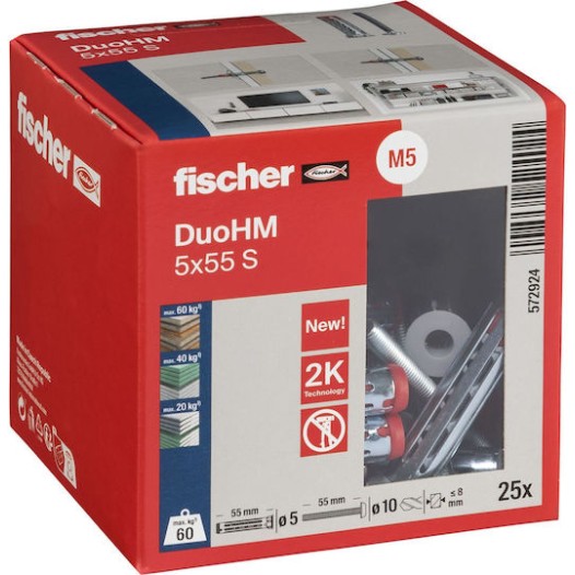 fischer Ούπα Πλαστικό 5x55mm 25τμχ
