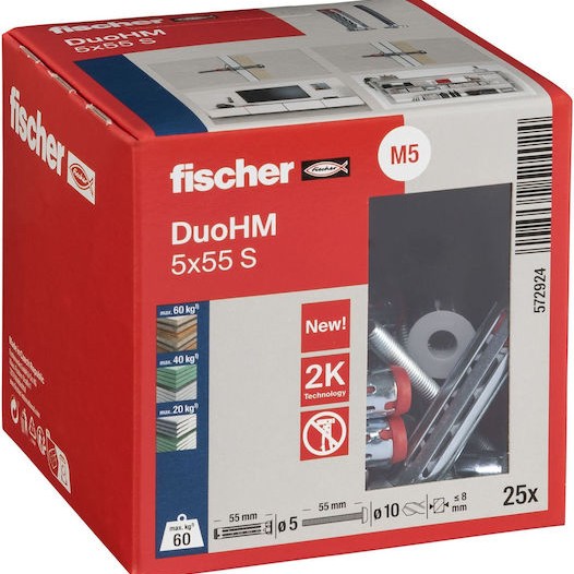fischer Ούπα Πλαστικό 5x55mm 25τμχ