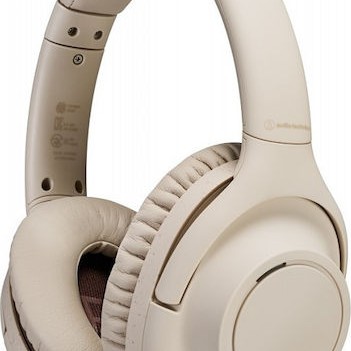 Audio Technica ATH-S300BT Ασύρματα / Ενσύρματα Over Ear Ακουστικά με 90 ώρες Λειτουργίας και Quick Charge Λευκά