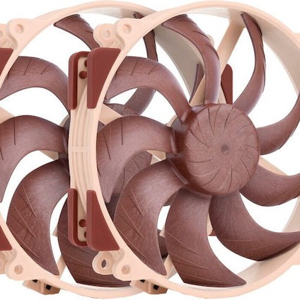 Noctua NF-A14X25R G2 PWM SX2-PP Case Fan 140mm με Σύνδεση 4-Pin 2τμχ Καφέ