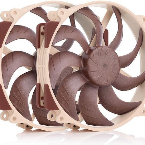 Noctua NF-A14X25R G2 PWM SX2-PP Case Fan 140mm με Σύνδεση 4-Pin 2τμχ Καφέ