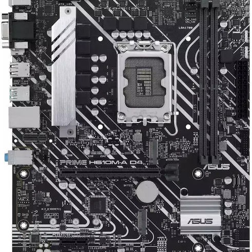 Asus Prime H610M-A D4-CSM Motherboard Micro ATX με Intel 1700 Socket 90MB19P0-M0EAYC