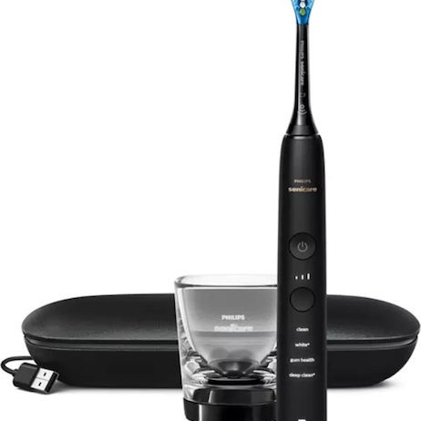 Philips Sonicare DiamondClean 9000 Ηλεκτρική Οδοντόβουρτσα με Αισθητήρα Πίεσης και Θήκη Ταξιδίου Μαύρη