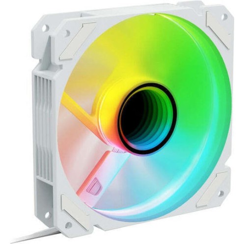 Sharkoon SHARK Mirror RGB PWM Case Fan 120mm με Σύνδεση 4-Pin Λευκό