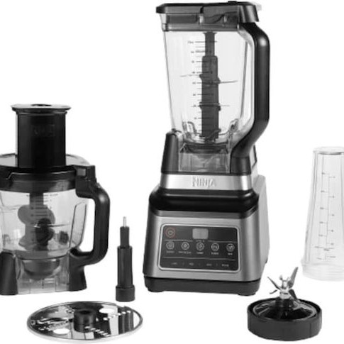 Ninja Πολυμίξερ 1200W με Κάδο 1.8lt και Κανάτα Μπλέντερ Μαύρο