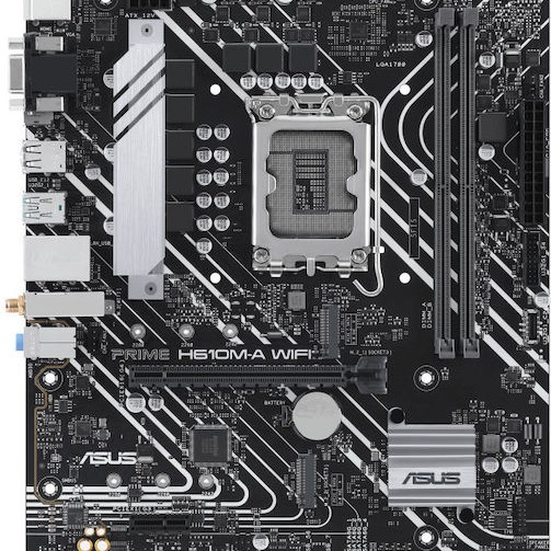Asus PRIME H610M-A WIFI Motherboard Micro ATX με Intel 1700 Socket 90MB1G00-M0EAY0