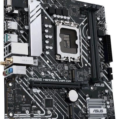 Asus Prime H610M-A WIFI D4 Motherboard Micro ATX με Intel 1700 Socket 90MB1C80-M0EAY0