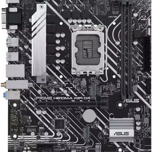 Asus Prime H610M-A WIFI D4 Motherboard Micro ATX με Intel 1700 Socket 90MB1C80-M0EAY0