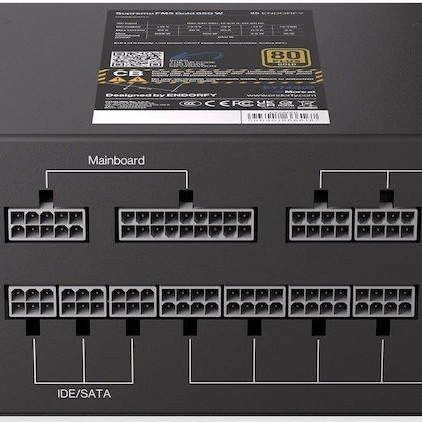 Endorfy Supremo FM5 650W Μαύρο Τροφοδοτικό Υπολογιστή Full Modular 80 Plus Gold