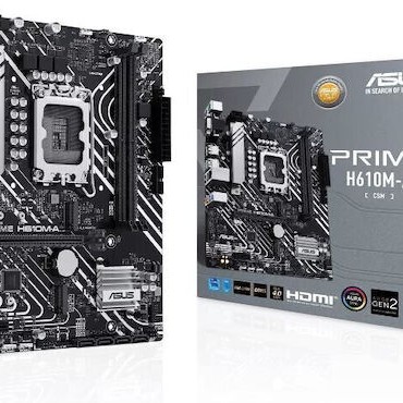 Asus Prime H610M-A-CSM Motherboard Micro ATX με Intel 1700 Socket 90MB1G20-M0EAYC