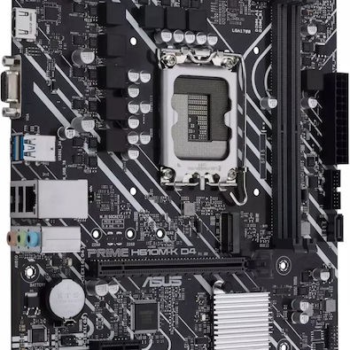 Asus Prime H610M-K D4 Motherboard Micro ATX με Intel 1700 Socket 90MB1A10-M0EAY0