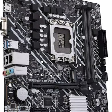 Asus Prime H610M-K D4 Motherboard Micro ATX με Intel 1700 Socket 90MB1A10-M0EAY0