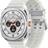 Samsung Galaxy Watch Ultra Titanium 47mm Αδιάβροχο με eSIM και Παλμογράφο (Titanium White)
