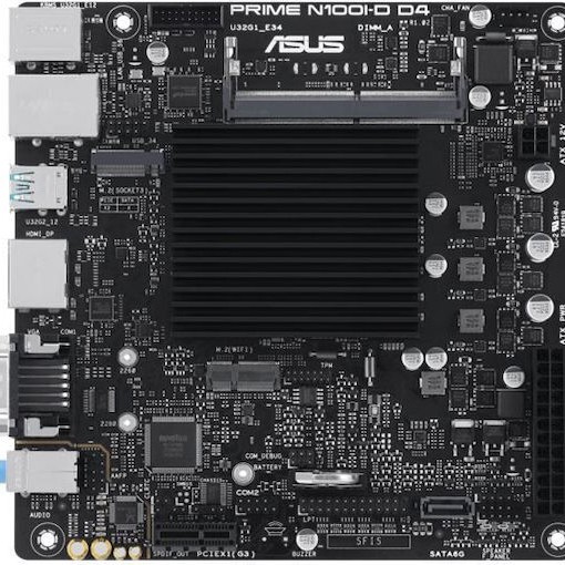 Asus Prime N100I-D D4 (integrated CPU) Motherboard Mini ITX με Intel Socket
