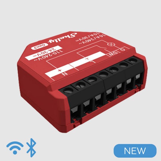 Shelly 1pm Gen3 Ενδιάμεσος Διακόπτης