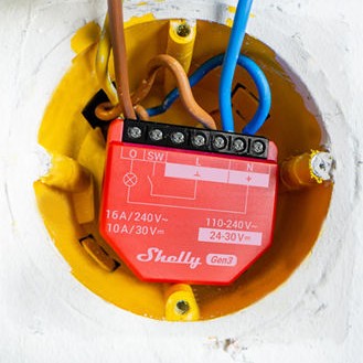 Shelly 1pm Gen3 Ενδιάμεσος Διακόπτης