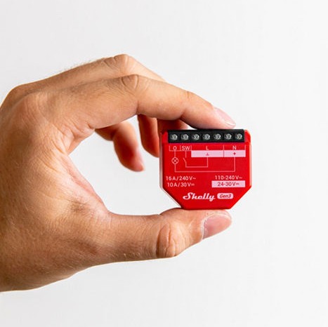 Shelly 1pm Gen3 Ενδιάμεσος Διακόπτης