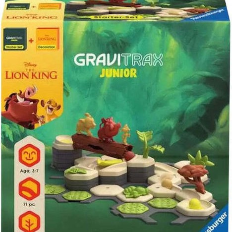 Ravensburger Junior Starter-set Lion King Εκπαιδευτικό Παιχνίδι Μηχανικής Gravitrax για 3-7 Ετών