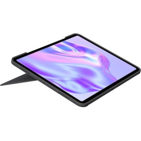 Logitech Combo Touch Flip Cover με Πληκτρολόγιο στα Γερμανικά Γκρι (Apple iPad Pro 13) 920-012665