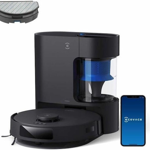 Ecovacs Deebot N20 Pro Plus Σκούπα Ρομπότ για Σκούπισμα & Σφουγγάρισμα με Wi-Fi Μαύρη