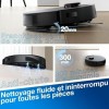 Ecovacs Deebot N20 Pro Plus Σκούπα Ρομπότ για Σκούπισμα & Σφουγγάρισμα με Wi-Fi Μαύρη
