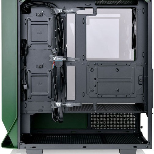 Thermaltake Ceres 350 MX Gaming Midi Tower Κουτί Υπολογιστή με Πλαϊνό Παράθυρο και RGB Φωτισμό Racing Green