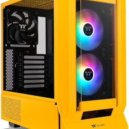 Thermaltake Ceres 350 MX Midi Tower Κουτί Υπολογιστή με Πλαϊνό Παράθυρο και RGB Φωτισμό Bumblebee