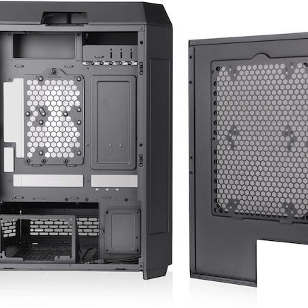 Thermaltake The Tower 600 Gaming Midi Tower Κουτί Υπολογιστή με Πλαϊνό Παράθυρο Μαύρο
