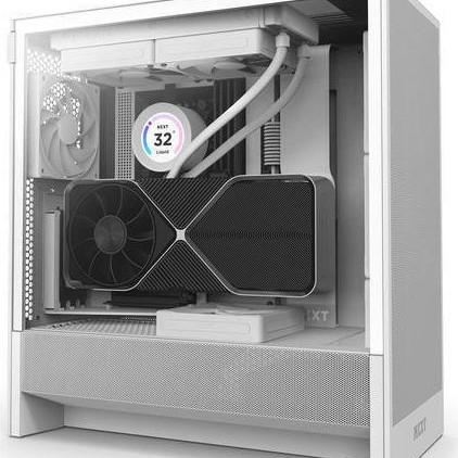 NZXT H5 Flow Midi Tower Κουτί Υπολογιστή με Πλαϊνό Παράθυρο Λευκό