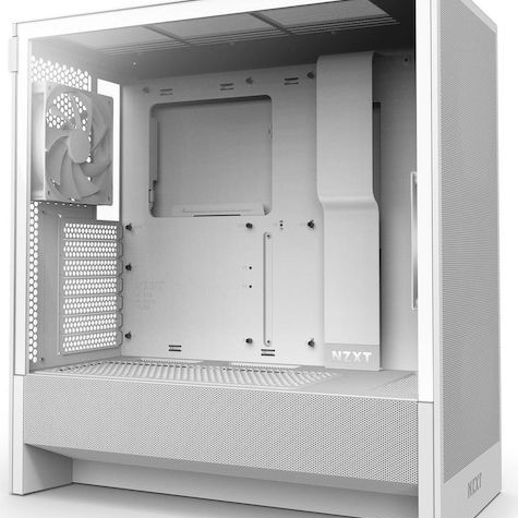 NZXT H5 Flow Midi Tower Κουτί Υπολογιστή με Πλαϊνό Παράθυρο Λευκό