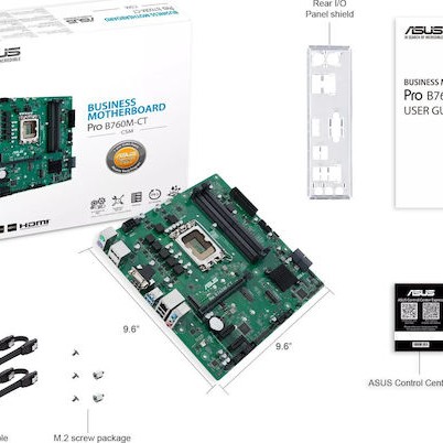 Asus Pro B760M-CT-CSM Motherboard Micro ATX με Intel 1700 Socket 90MB1DY0-M0EAYC