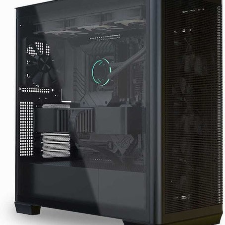 APNX C1-R-BK-v3 Gaming Midi Tower Κουτί Υπολογιστή με Πλαϊνό Παράθυρο Μαύρο
