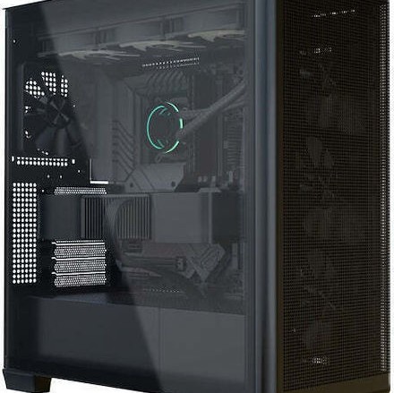 APNX C1-R-BK-v3 Gaming Midi Tower Κουτί Υπολογιστή με Πλαϊνό Παράθυρο Μαύρο