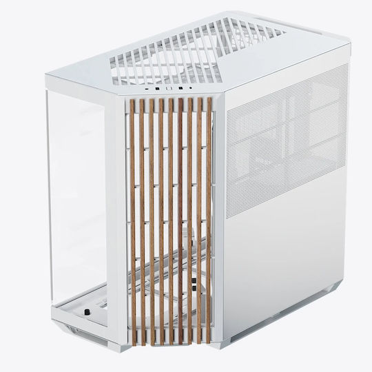 APNX V1 Midi Tower Κουτί Υπολογιστή Wood White