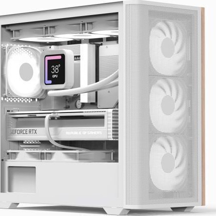 Aerocool D301A V2 Gaming Mini Tower Κουτί Υπολογιστή με Πλαϊνό Παράθυρο και RGB Φωτισμό Λευκό