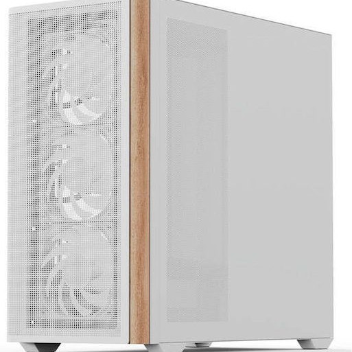 Aerocool D301A V2 Gaming Mini Tower Κουτί Υπολογιστή με Πλαϊνό Παράθυρο και RGB Φωτισμό Λευκό