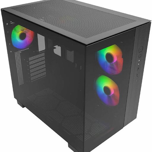 Montech King 65 Pro Gaming Midi Tower Κουτί Υπολογιστή με Πλαϊνό Παράθυρο και RGB Φωτισμό Μαύρο