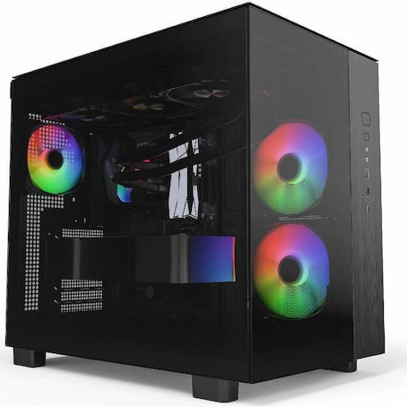 Montech King 65 Pro Gaming Midi Tower Κουτί Υπολογιστή με Πλαϊνό Παράθυρο και RGB Φωτισμό Μαύρο