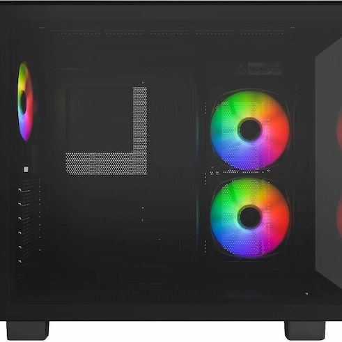 Montech King 65 Pro Gaming Midi Tower Κουτί Υπολογιστή με Πλαϊνό Παράθυρο και RGB Φωτισμό Μαύρο