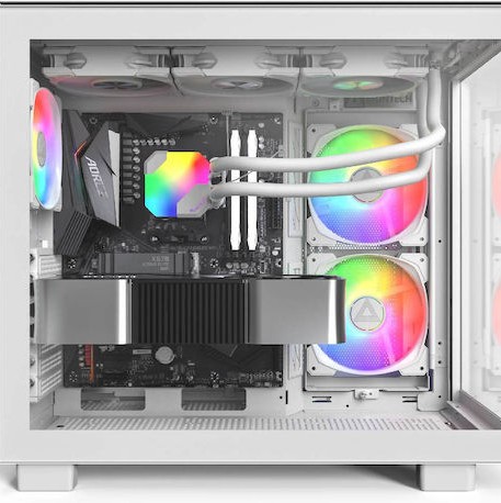 Montech King 65 Pro Gaming Midi Tower Κουτί Υπολογιστή με Πλαϊνό Παράθυρο και RGB Φωτισμό Λευκό