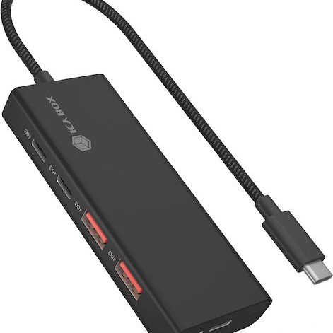 Icy Box USB 3.2 Hub 5 Θυρών με σύνδεση USB-C