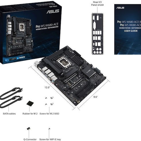 Asus Pro WS W680-ACE Motherboard ATX με Intel 1700 Socket 90MB1DZ0-M0EAY0